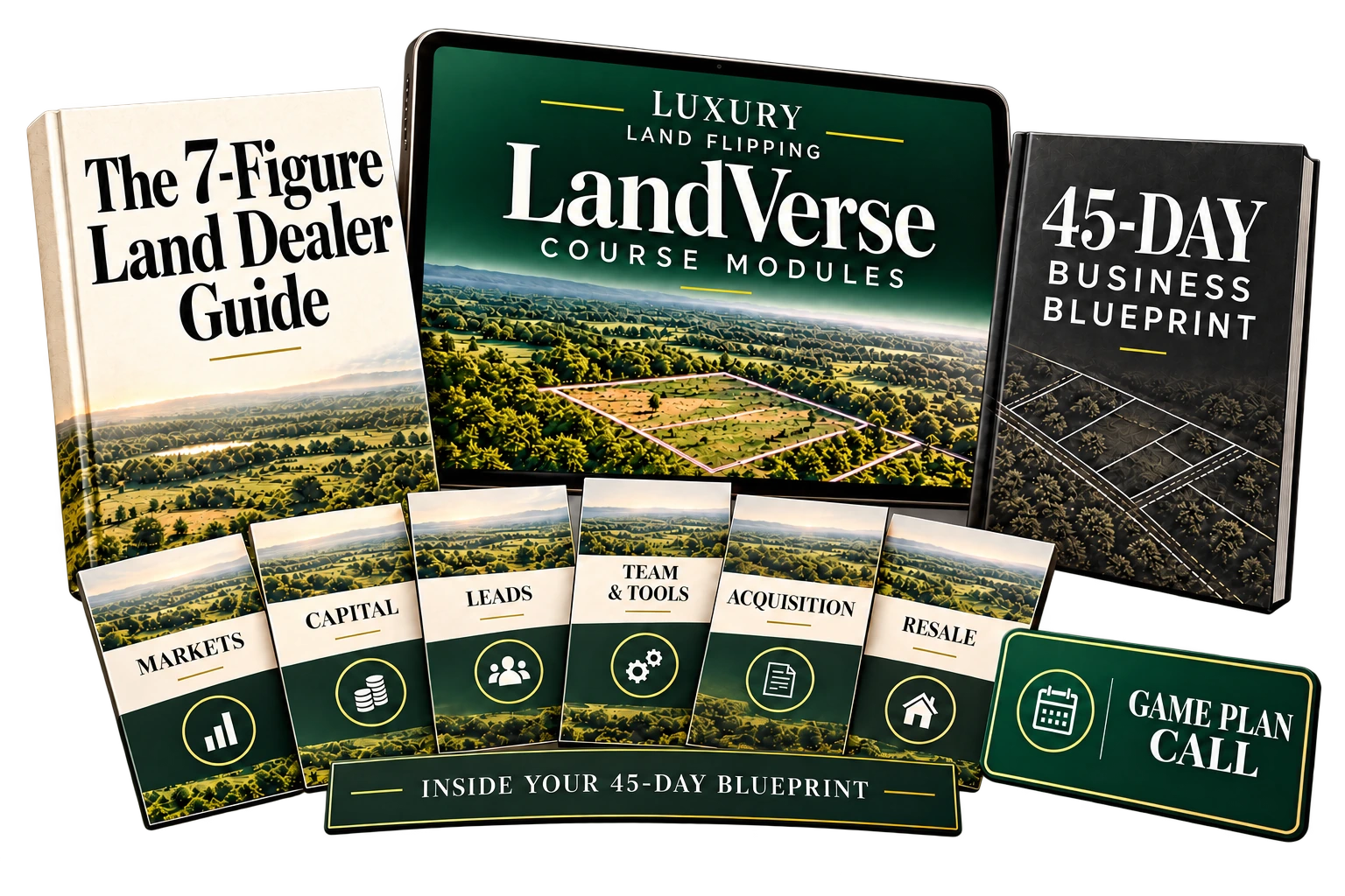 Luxury Land Flipping training, guide, business blueprint and Game Plan Call collection